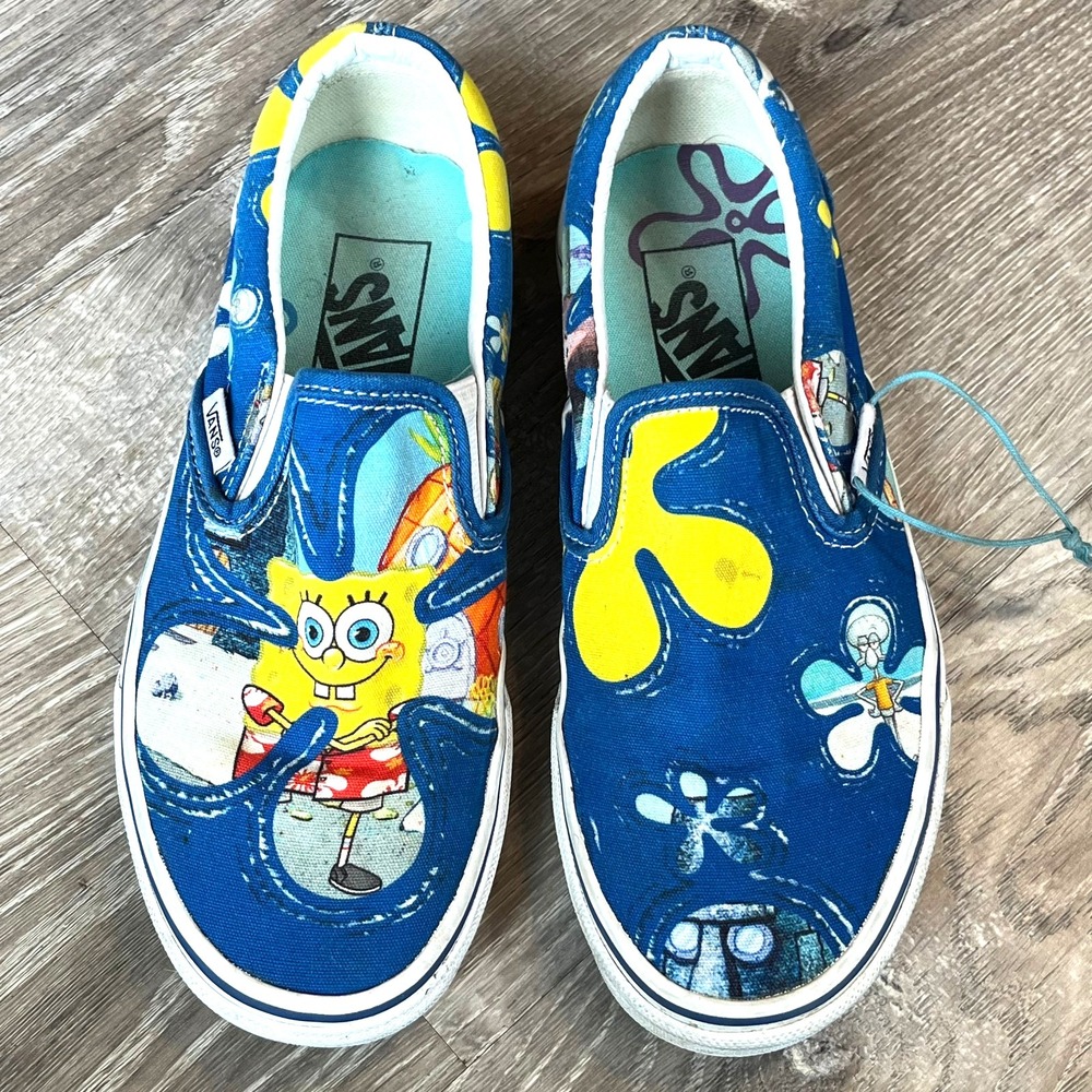Vans x Sponge Bob Squarepants AlohaBob Blue Tropical Womens 5.5 Mens 4 EU 35‎